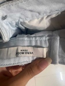 Light Blue Denim Shorts