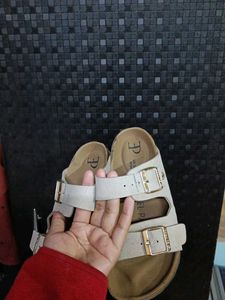 Grey Two-Strap Comfort Sandals - UK 39/2