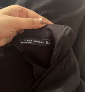 ZARA V Neck Black Dress
