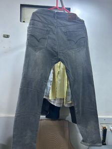 Grey Wash Denim Jeans