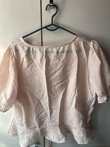 Cute Pink Ruffle Blouse