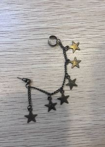 Star Dangle Ear Cuff
