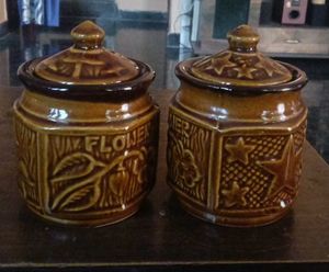 Pack of 2 Vintage Ceramic jar(750grm)