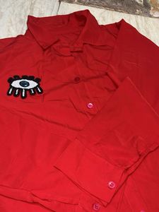 Red Eye Patch Shirt &amp; Shorts Set
