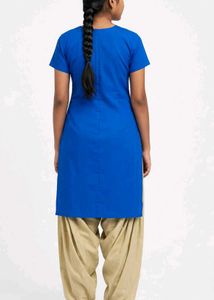 Vibrant Blue Kurta with Patiala Pants
