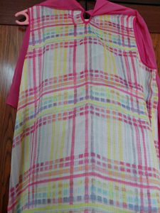AND Chic pink high-low sleeve top size 16