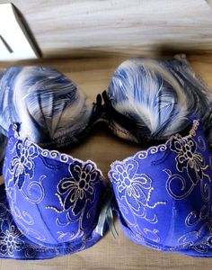 Set Of 2 - Fancy Lace Bra