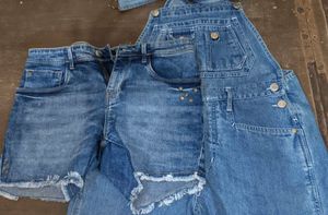 Jealous 21 Denim Dungaree Set for Girls | Blue