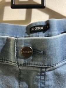 Light Wash Jeans with Side Stripe