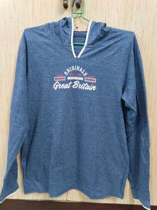 Men's Blue Graphic Hoodie