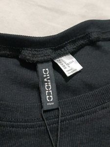 H&amp;M Black Wrap Top