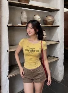 Yellow "Positive Vibes Only" T-Shirt