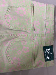 Road Unisex Jeans - Floral Print