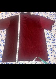 PEACE" Premium Red❤️  Burgundy Polo Shirt