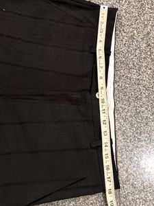 Men's deep Black Tailored Trousers 35W
