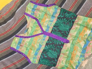 Sleevless Green Kurti