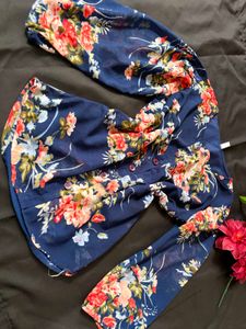 Chic Floral Print Top