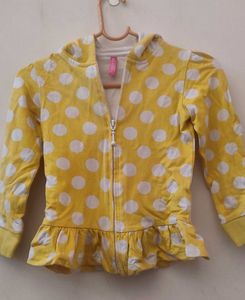 Yellow Polka Dot Hoodie