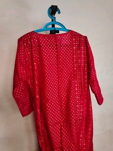 Red &amp; Gold Kurti