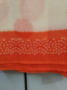 Rajasthani Print Daani Chiffon Saari