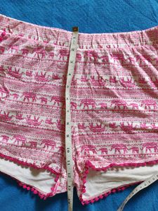 Pink Elephant Print Skirt