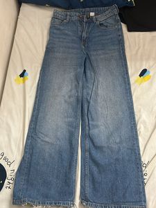 Wide Leg Denim Jeans