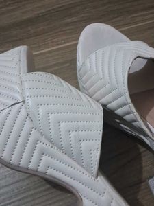 cream coloured high heels