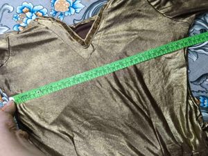 Golden kurta and palazzo pant set