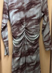 Zudio Ruched Long Sleeve Dress