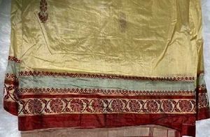 Elegant Cream Saree with Maroon Border