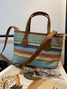 Striped Multi-Color Crossbody Bag
