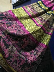 Floral Print Ethnic Shawl