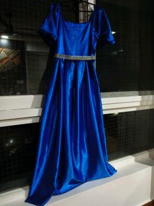 PRICE DROP Elegant Royal Blue Satin gown