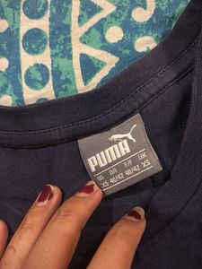 Puma Graphic Print Navy T-Shirt