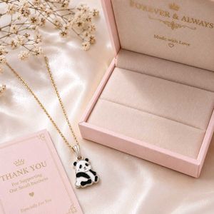 Cute Panda Pendant Necklace