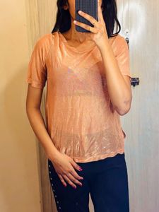 Transparent Rose Gold Tee
