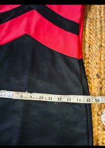 Chic Red &amp; Black Mini Dress