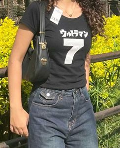 Japanese graphics tshirt | number 7 print