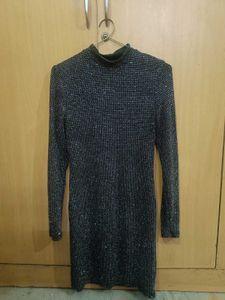 Sparkly Black Mini Dress