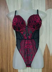 Lasenza Lace Trim Teddy Bodysuit