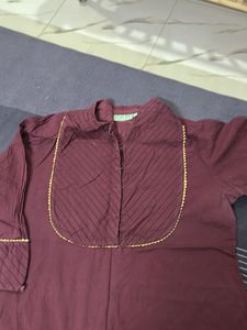 Elegant Maroon Kurta