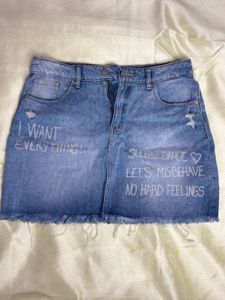 Customized Denim Skirt