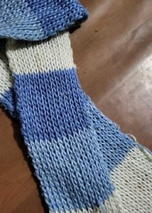 Striped Knit Scarf