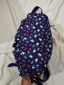 Kipling Blue Monkey Print Shoulder Bag