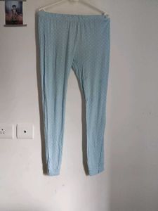 Light Blue Polka Dot Leggings