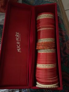 Traditional Red Bangles Set