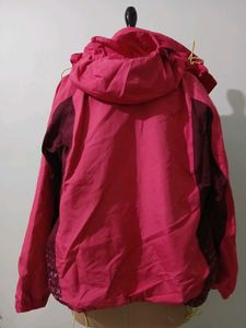 Bright Pink Hooded Jacket