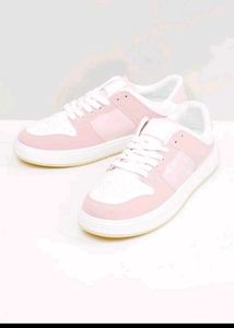 Pink & White Casual Sneakers