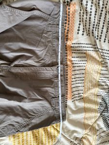 Grey wide leg cargos