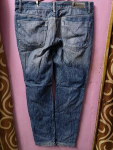 Classic Blue Wash Straight Leg Jeans